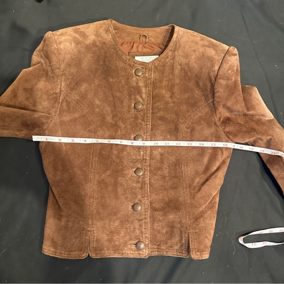 Vintage Lord & Taylor Suede Cropped Jacket - Picture 13 of 16